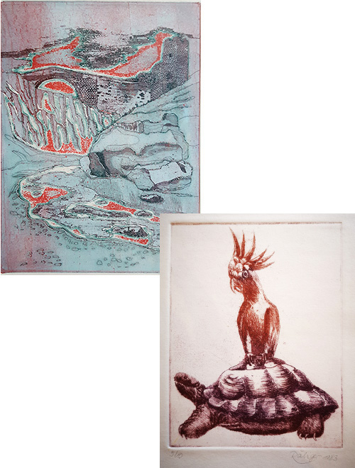 Farbradierungen
Farbradierungen